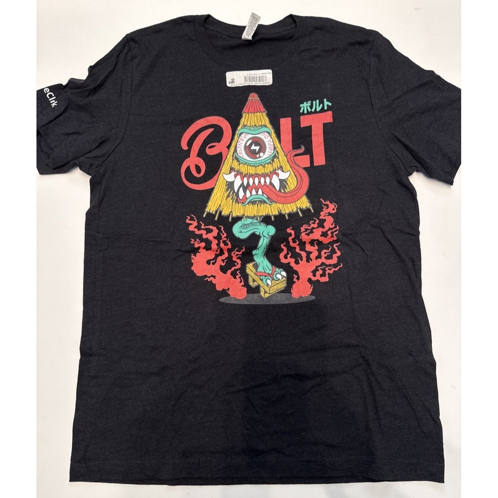 NEW Bolt Collective Cyclops T-Shirt Japanese Monster Black Heather - Large
